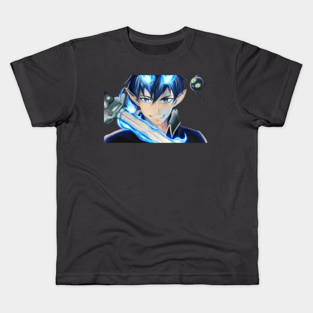 Rin Okumura Kids T-Shirt by You2anime